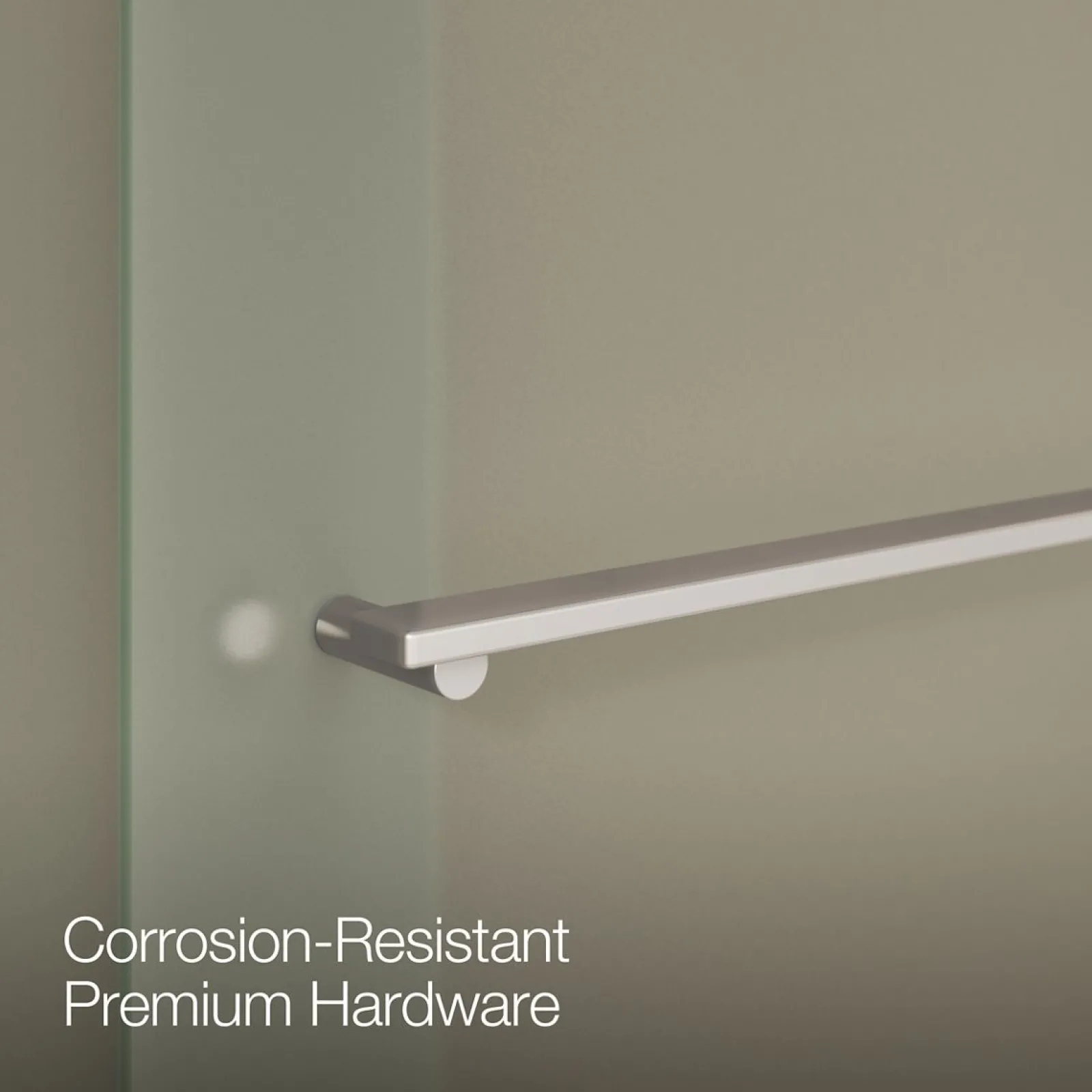 44-5/8"-47-5/8" W x 76" H bypass shower door with 5/16"-thick Frosted glass^Kohler Best