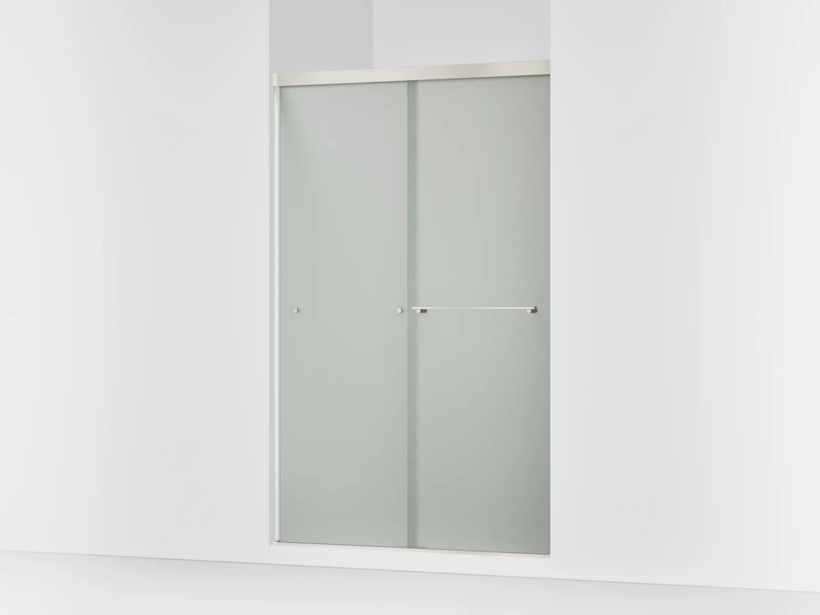 44-5/8"-47-5/8" W x 76" H bypass shower door with 5/16"-thick Frosted glass^Kohler Best