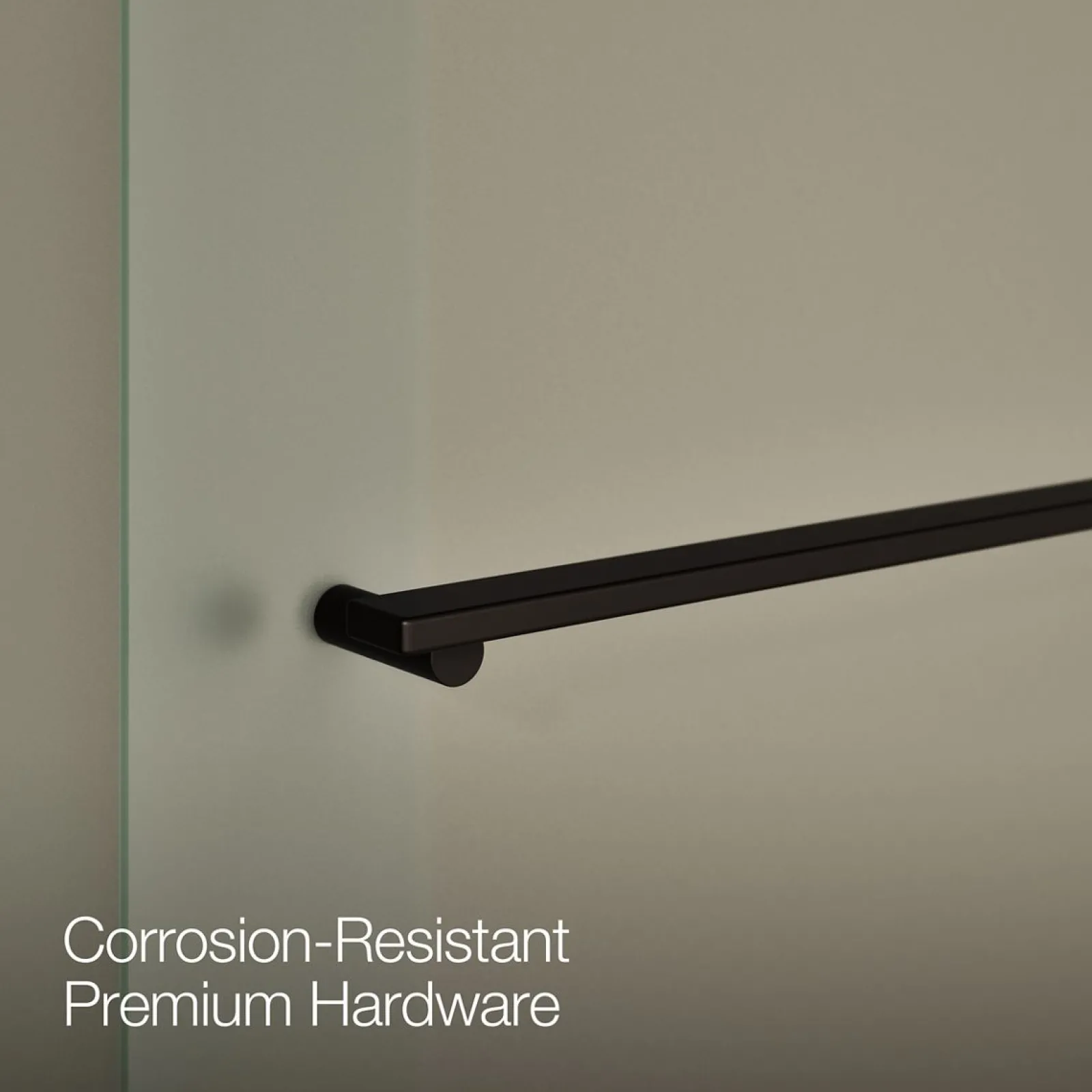 55-5/8"-59-5/8" W x 70" H bypass shower door with 1/4"-thick Frosted glass^Kohler New
