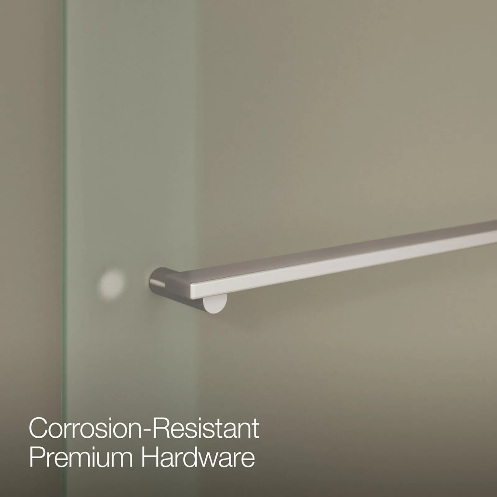 55-5/8"-59-5/8" W x 76" H bypass shower door with 5/16"-thick Frosted glass^Kohler Outlet