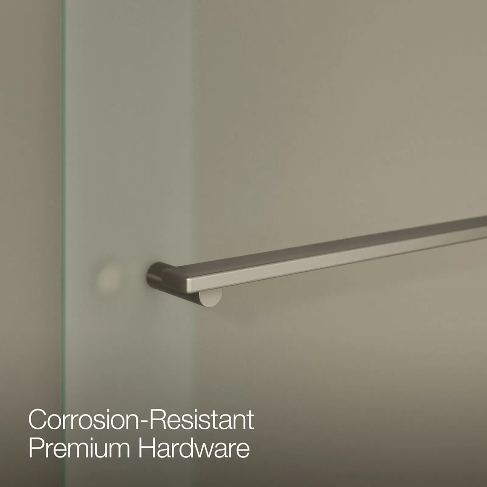 55-5/8"-59-5/8" W x 76" H bypass shower door with 5/16"-thick Frosted glass^Kohler Outlet