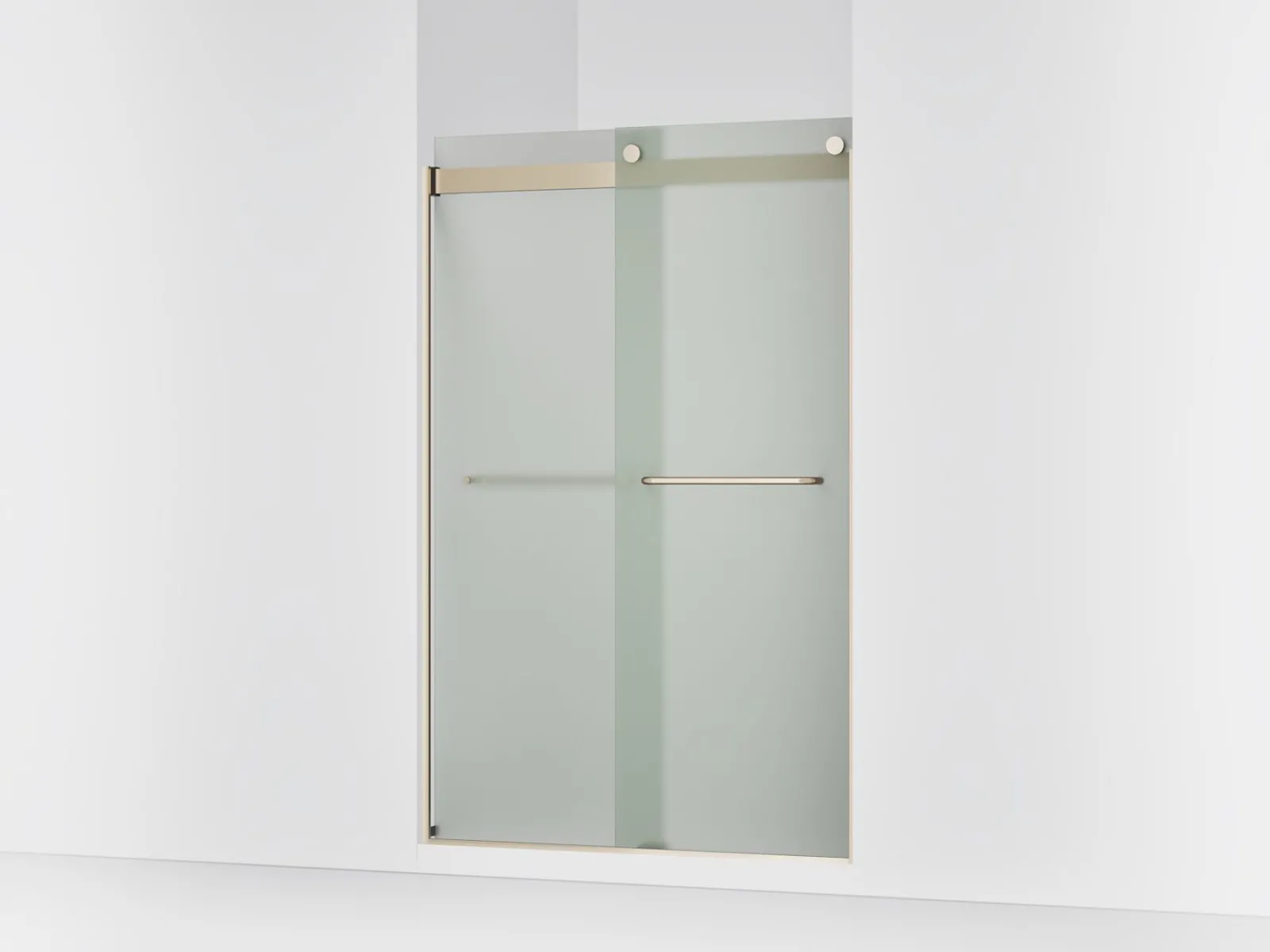 44-5/8"-47-5/8" W x 74" H bypass shower door with 1/4"-thick Frosted glass^Kohler Online