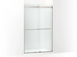 44-5/8"-47-5/8" W x 77.53" H bypass shower door with 5/16"-thick Crystal Clear glass^Kohler Hot
