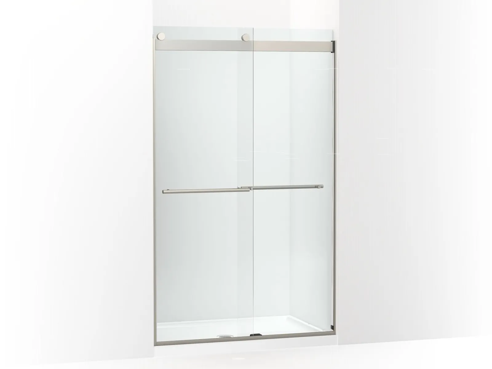 44-5/8"-47-5/8" W x 77.53" H bypass shower door with 5/16"-thick Crystal Clear glass^Kohler Hot
