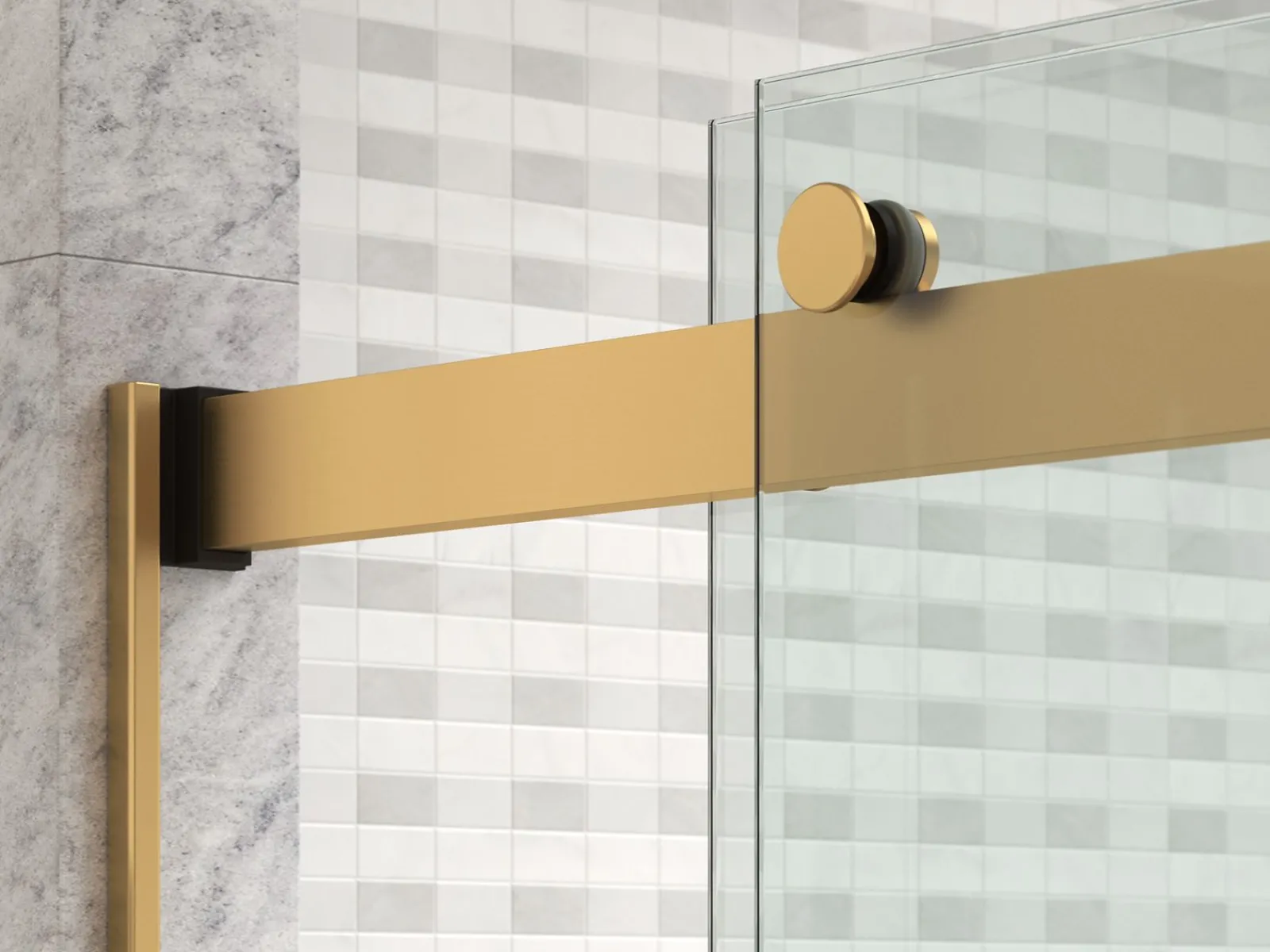 44-5/8"-47-5/8" W x 77.53" H bypass shower door with 5/16"-thick Crystal Clear glass^Kohler Hot