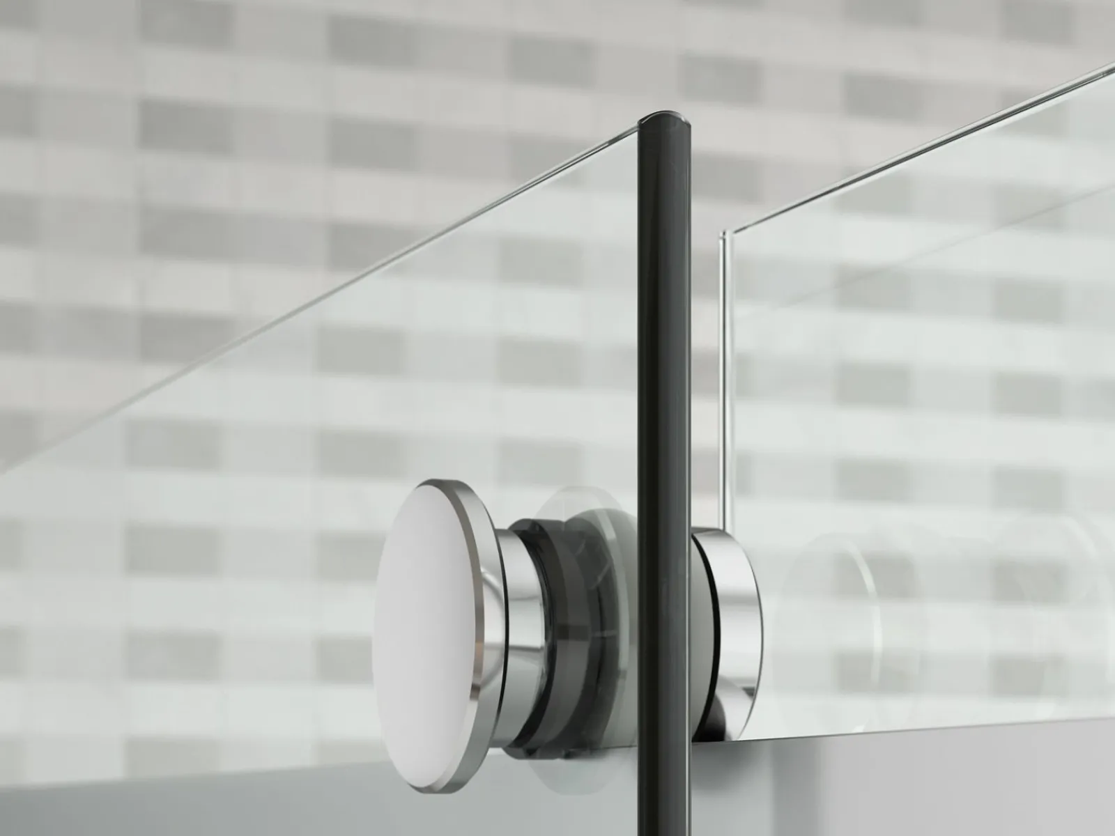 44-5/8"-47-5/8" W x 77.53" H bypass shower door with 5/16"-thick Crystal Clear glass^Kohler Hot
