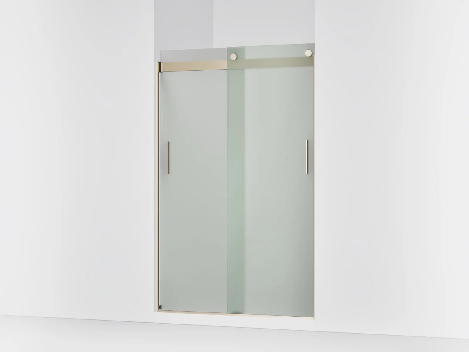 43-5/8"-47-5/8" W x 74" H bypass shower door with 1/4"-thick Frosted glass^Kohler Clearance