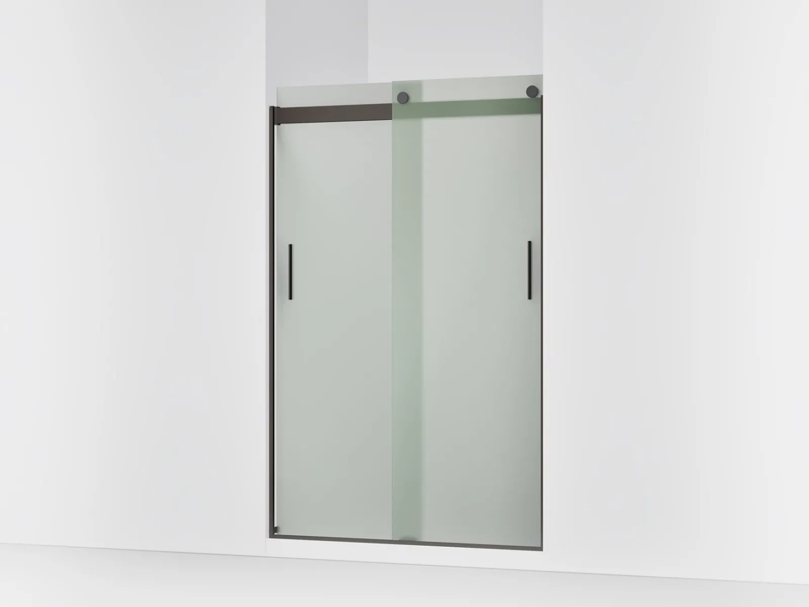 43-5/8"-47-5/8" W x 74" H bypass shower door with 1/4"-thick Frosted glass^Kohler Clearance