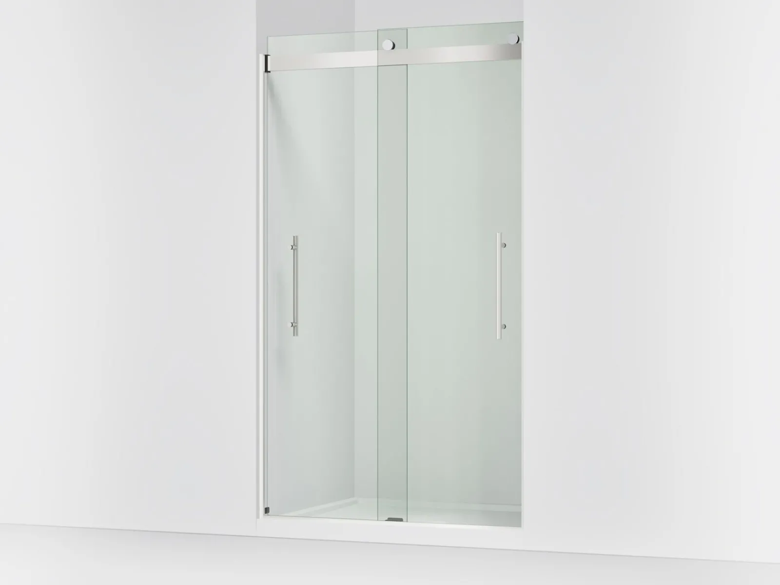 44-5/8"-47-5/8" W x 81.61" H bypass shower door with 3/8"-thick Crystal Clear glass^Kohler Clearance