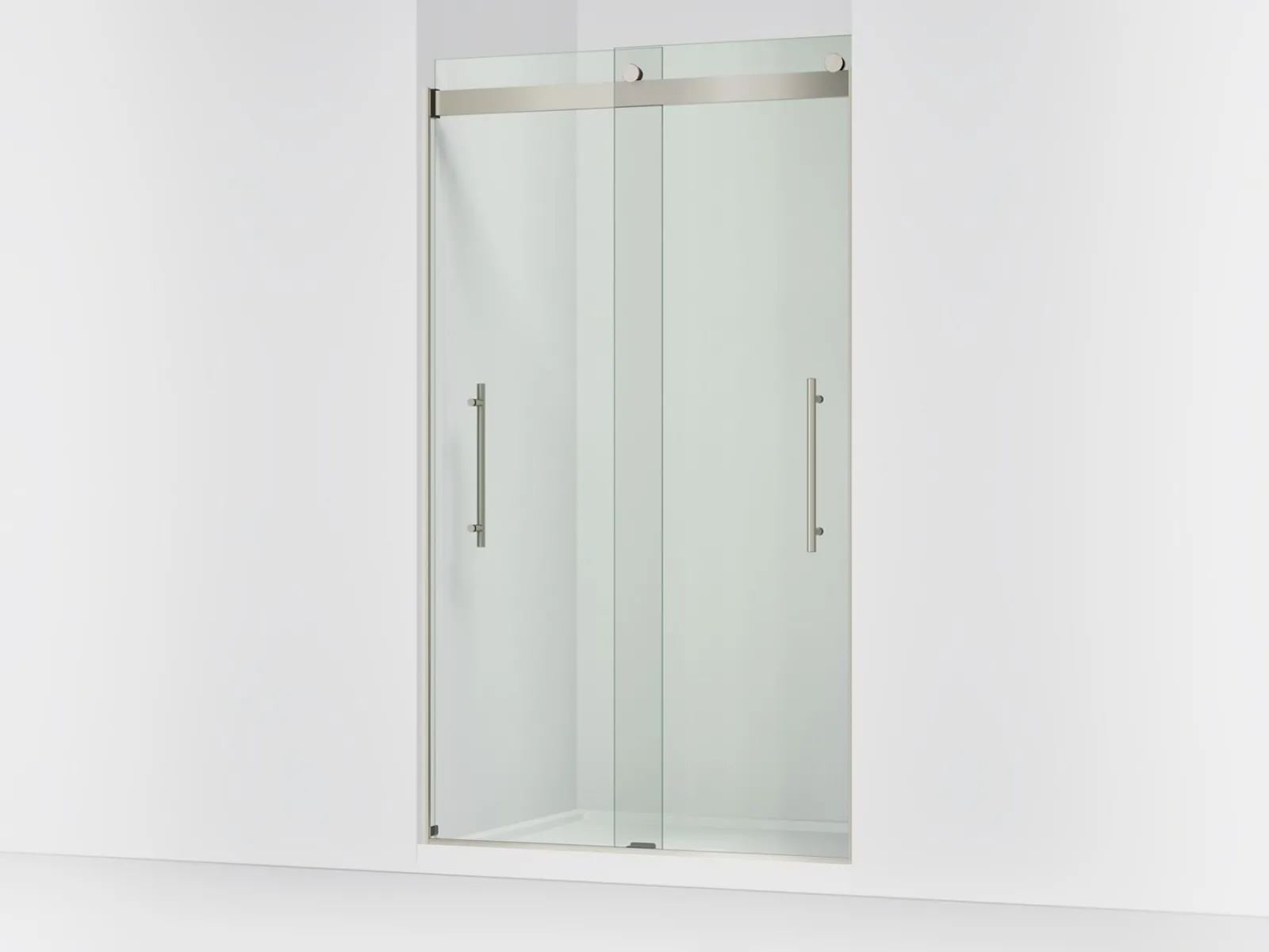 44-5/8"-47-5/8" W x 81.61" H bypass shower door with 3/8"-thick Crystal Clear glass^Kohler Clearance