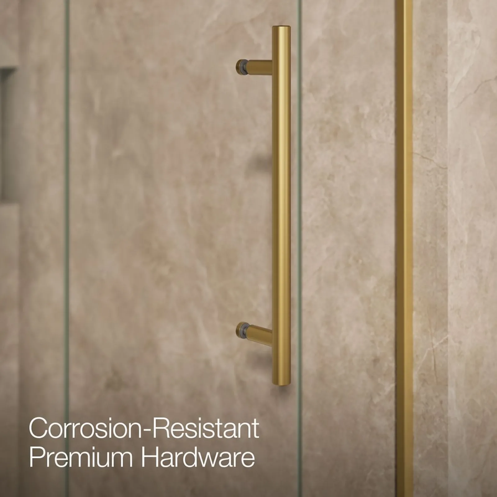 44-5/8"-47-5/8" W x 81.61" H bypass shower door with 3/8"-thick Crystal Clear glass^Kohler Clearance