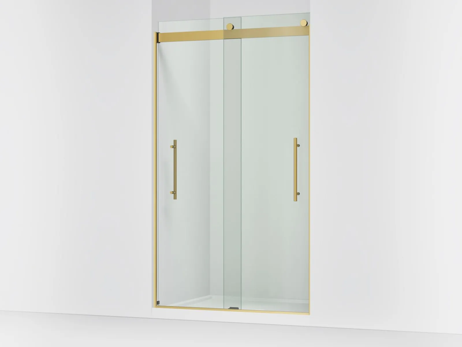 44-5/8"-47-5/8" W x 81.61" H bypass shower door with 3/8"-thick Crystal Clear glass^Kohler Clearance