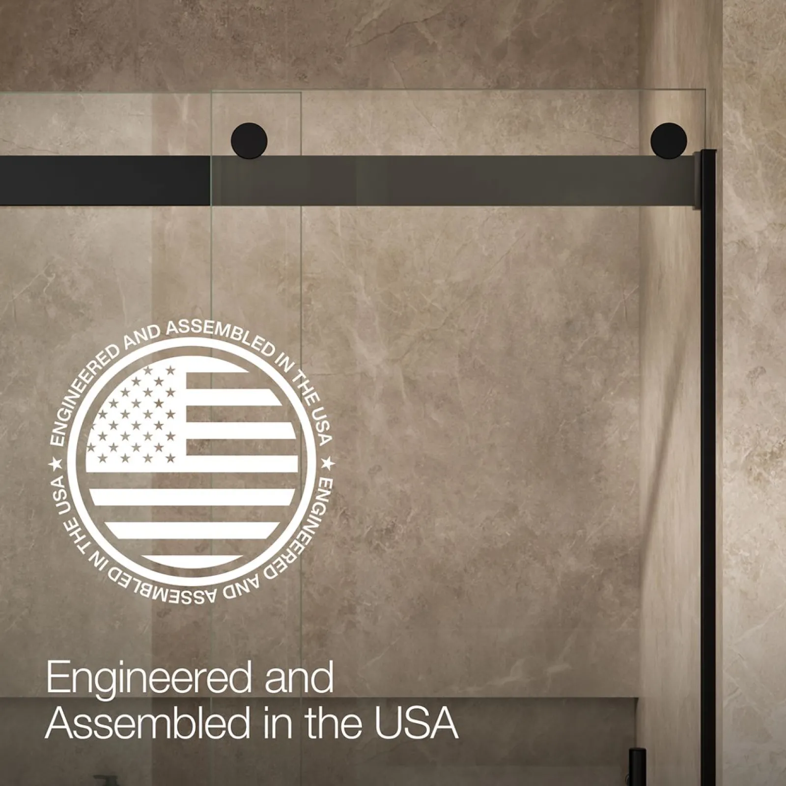 44-5/8"-47-5/8" W x 81.61" H bypass shower door with 3/8"-thick Crystal Clear glass^Kohler Clearance