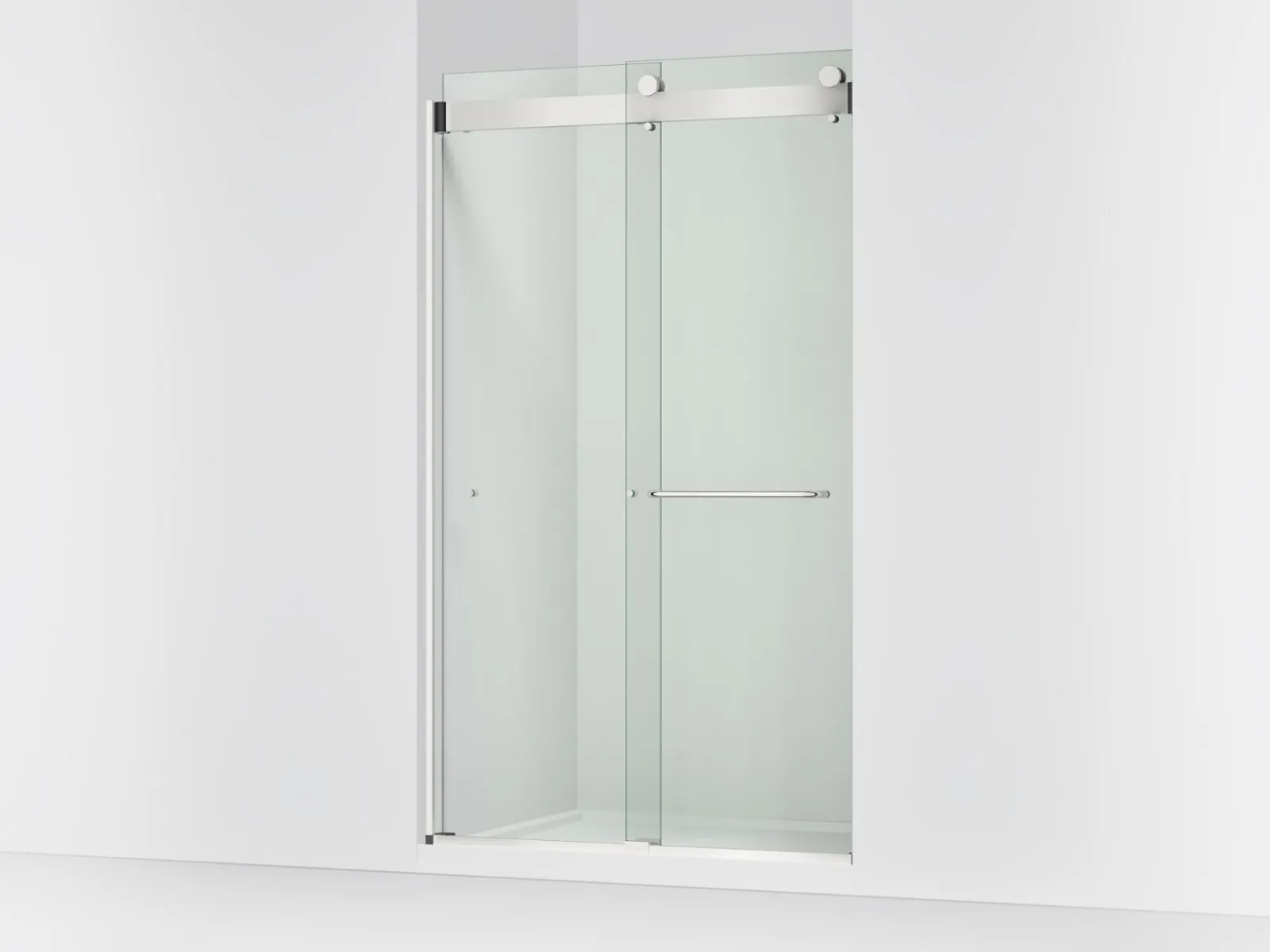 44"-48" W x 80-1/4" H bypass shower door with 3/8"-thick Crystal Clear glass^Kohler