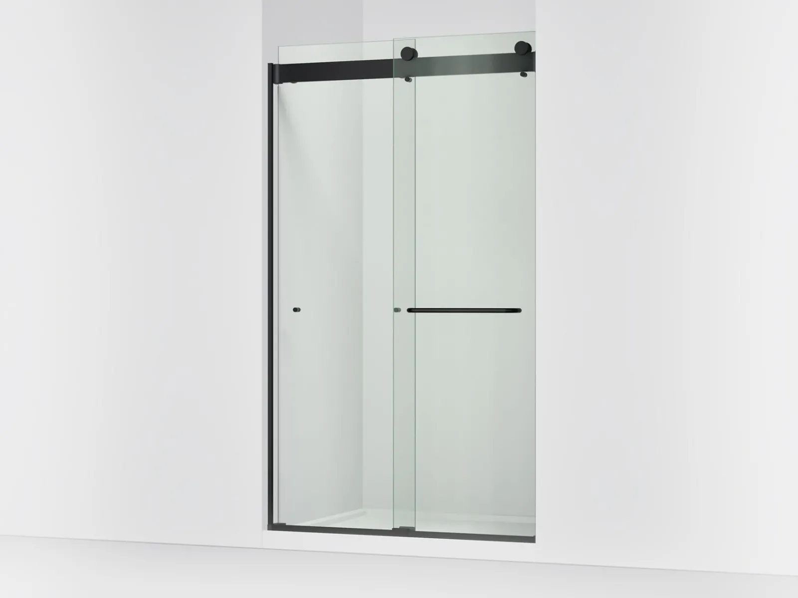 44"-48" W x 80-1/4" H bypass shower door with 3/8"-thick Crystal Clear glass^Kohler