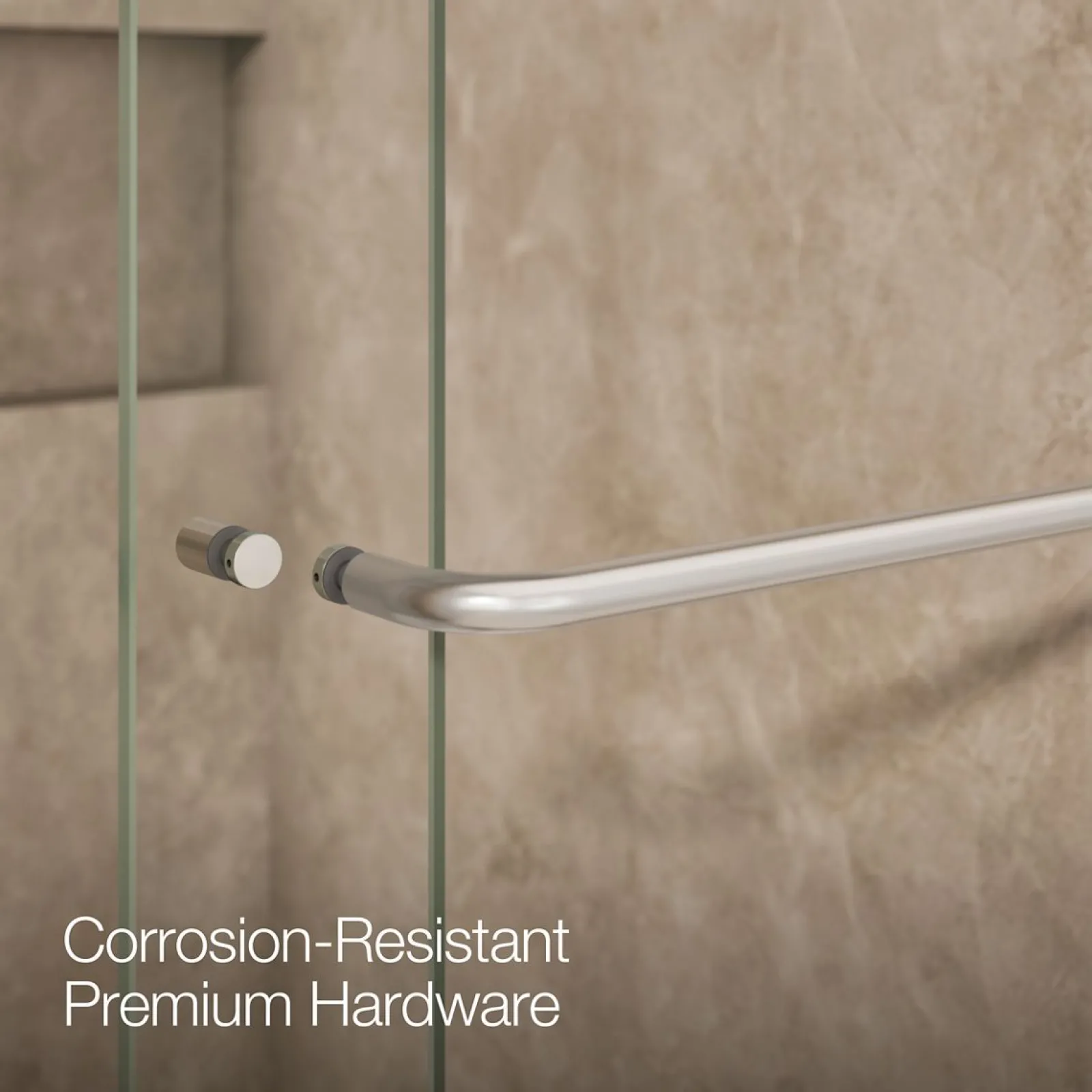 44"-48" W x 80-1/4" H bypass shower door with 3/8"-thick Crystal Clear glass^Kohler