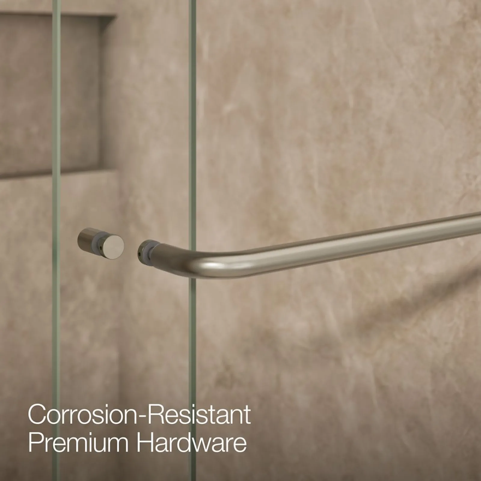 44"-48" W x 80-1/4" H bypass shower door with 3/8"-thick Crystal Clear glass^Kohler