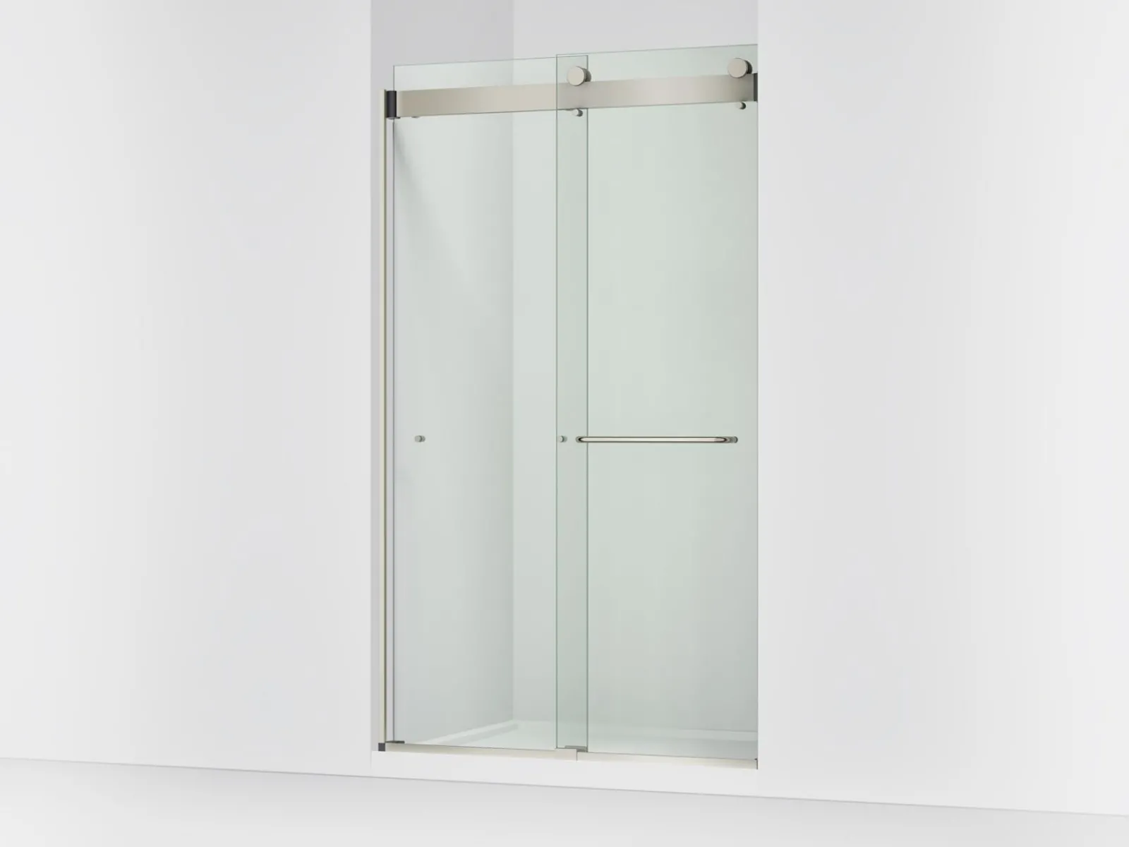44"-48" W x 80-1/4" H bypass shower door with 3/8"-thick Crystal Clear glass^Kohler