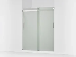56-5/8"-59-5/8" W x 74" H bypass shower door with 1/4"-thick Frosted glass^Kohler Sale