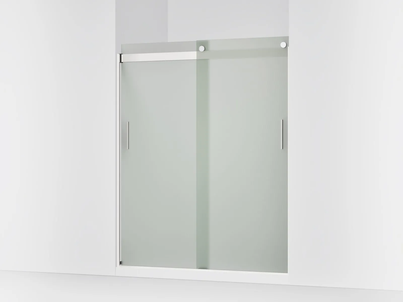 56-5/8"-59-5/8" W x 74" H bypass shower door with 1/4"-thick Frosted glass^Kohler Sale