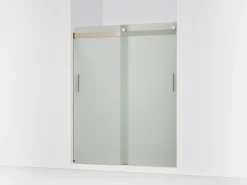 56-5/8"-59-5/8" W x 74" H bypass shower door with 1/4"-thick Frosted glass^Kohler Sale