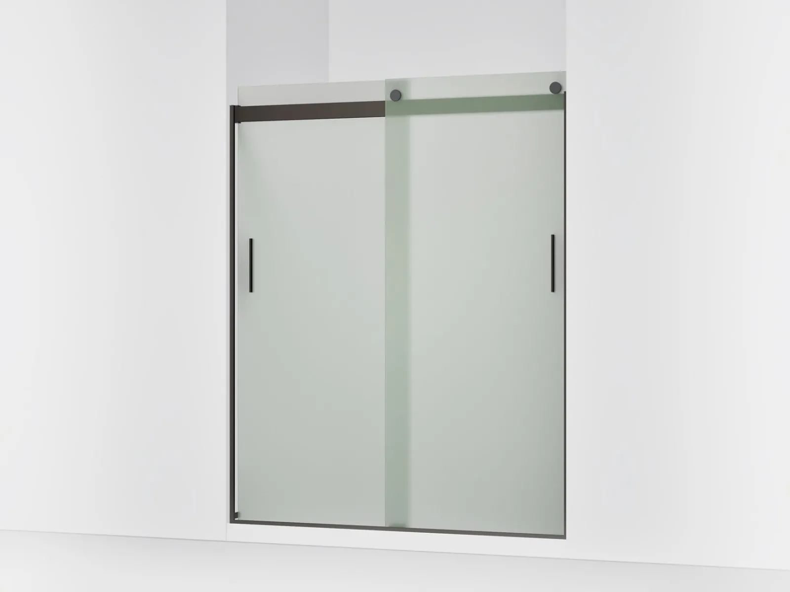56-5/8"-59-5/8" W x 74" H bypass shower door with 1/4"-thick Frosted glass^Kohler Sale