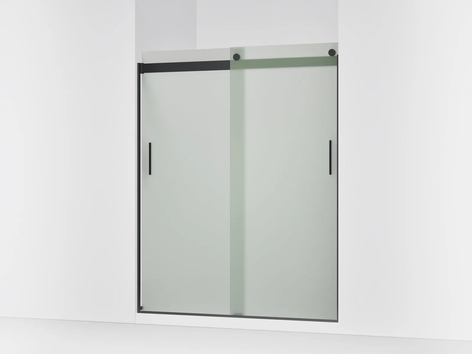 56-5/8"-59-5/8" W x 74" H bypass shower door with 1/4"-thick Frosted glass^Kohler Sale