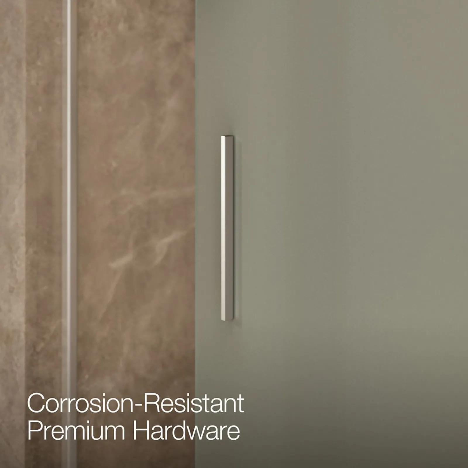 56-5/8"-59-5/8" W x 74" H bypass shower door with 1/4"-thick Frosted glass^Kohler Sale
