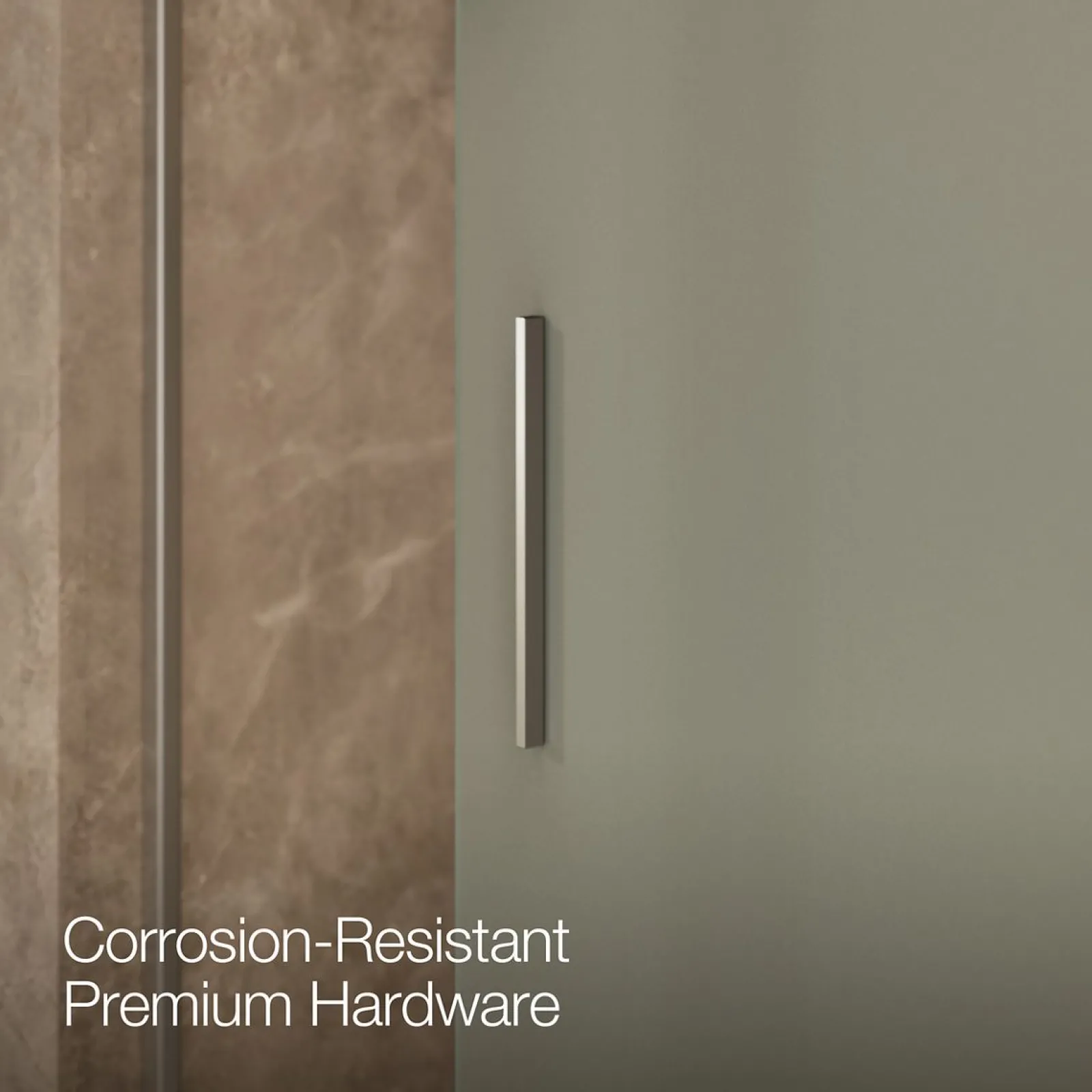 56-5/8"-59-5/8" W x 74" H bypass shower door with 1/4"-thick Frosted glass^Kohler Sale