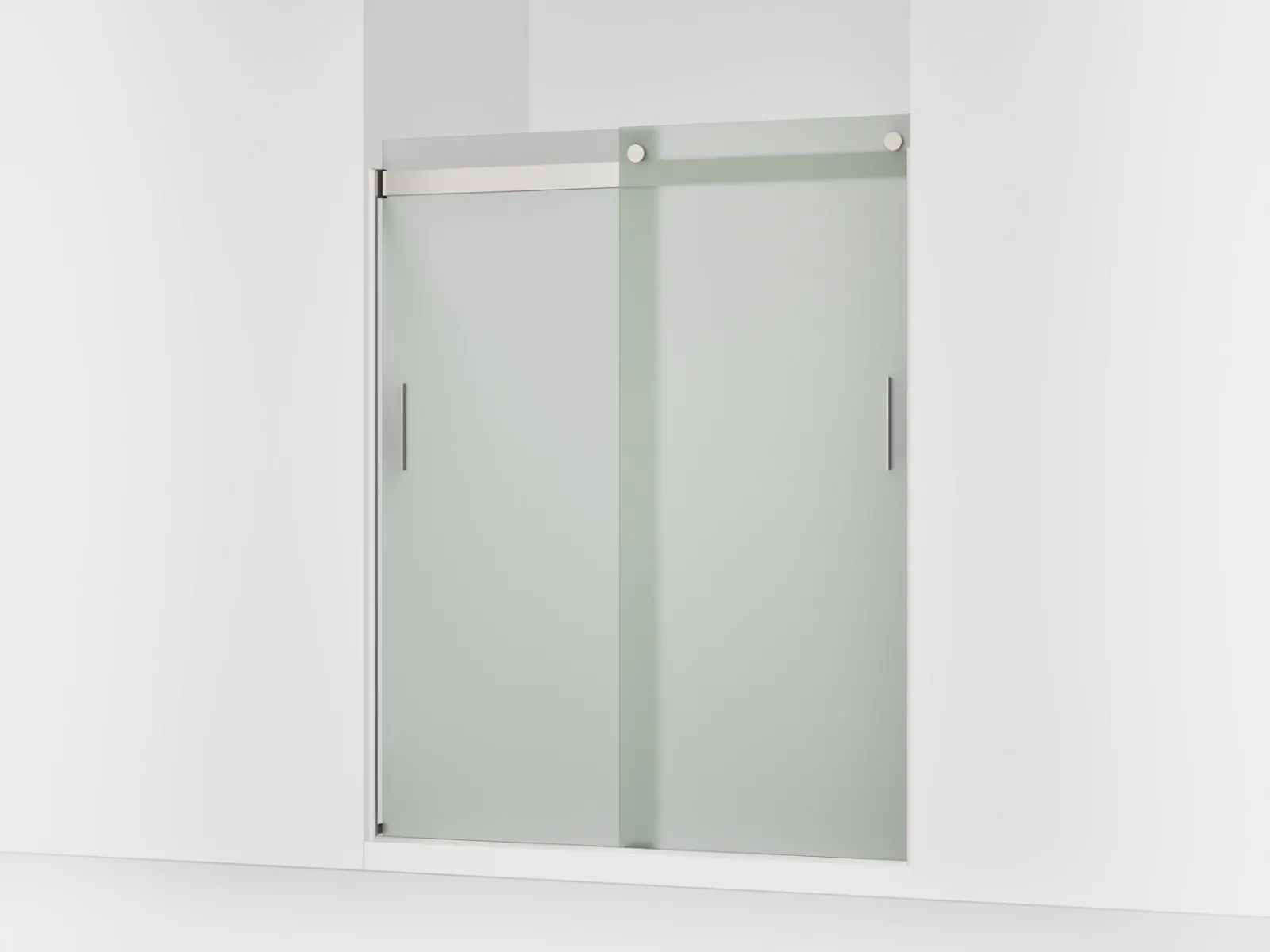 56-5/8"-59-5/8" W x 74" H bypass shower door with 1/4"-thick Frosted glass^Kohler Sale