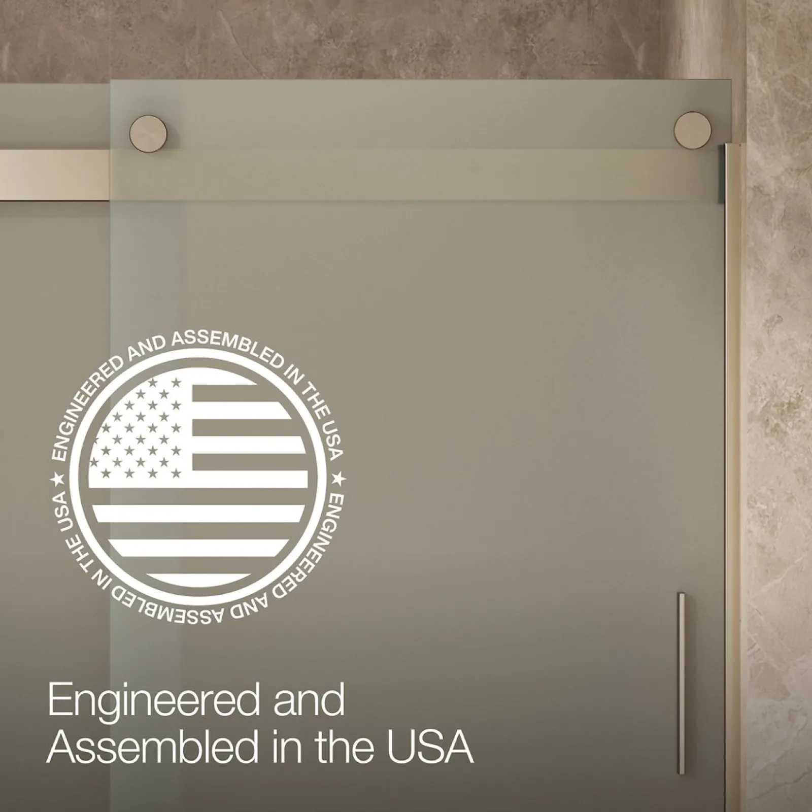 56-5/8"-59-5/8" W x 74" H bypass shower door with 1/4"-thick Frosted glass^Kohler Sale