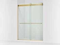 54"-60" W x 80-1/4" H bypass shower door with 3/8"-thick Crystal Clear glass^Kohler Outlet