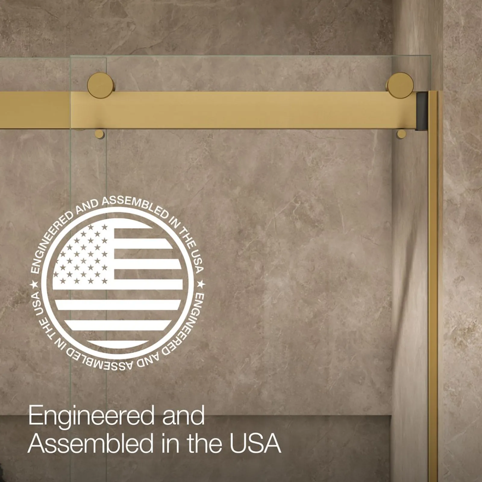 54"-60" W x 80-1/4" H bypass shower door with 3/8"-thick Crystal Clear glass^Kohler Outlet