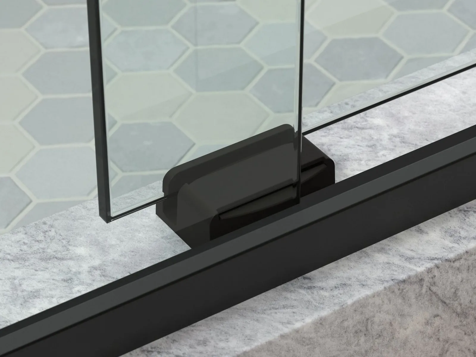 44-5/8"-47-5/8" W x 77.53" H bypass shower door with 5/16"-thick Crystal Clear glass^Kohler Discount