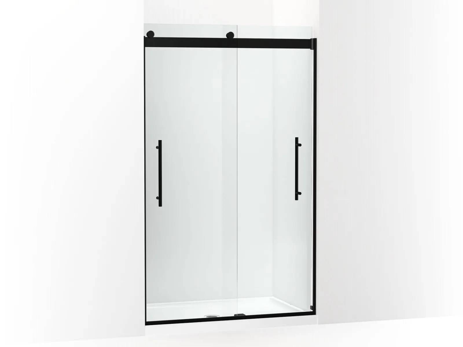 44-5/8"-47-5/8" W x 77.53" H bypass shower door with 5/16"-thick Crystal Clear glass^Kohler Discount
