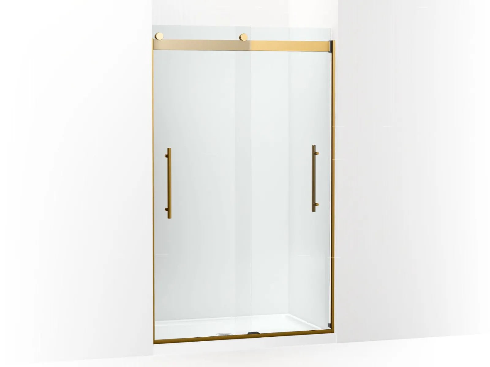 44-5/8"-47-5/8" W x 77.53" H bypass shower door with 5/16"-thick Crystal Clear glass^Kohler Discount