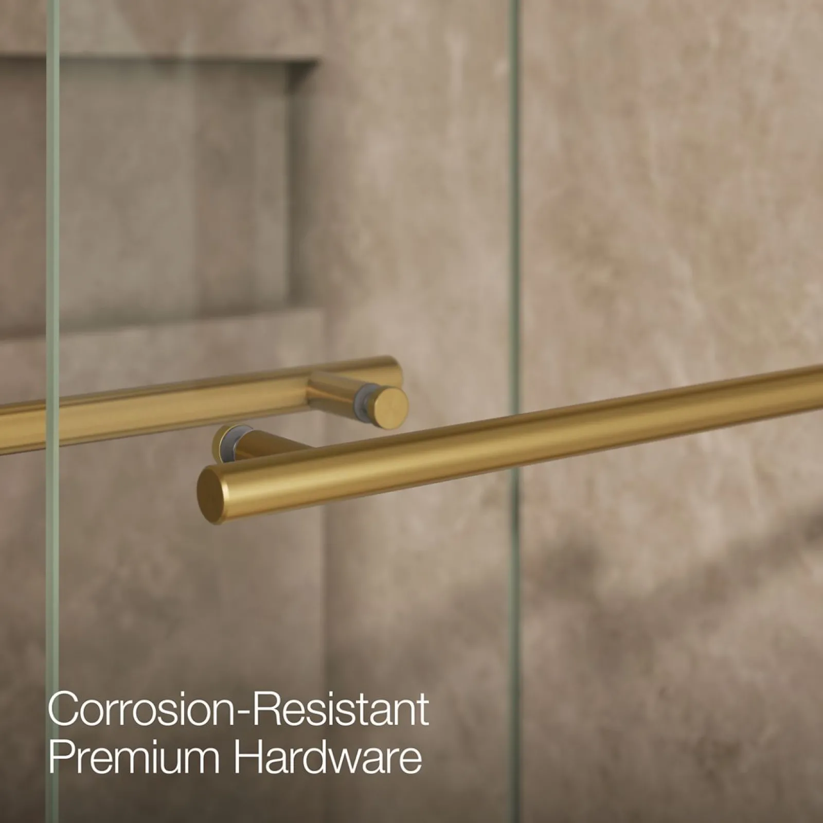 56-5/8"-59-5/8" W x 81.61" H bypass shower door with 3/8"-thick Crystal Clear glass^Kohler Sale
