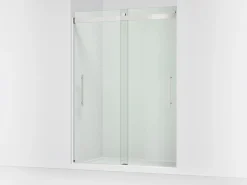 56-5/8"-59-5/8" W x 81.61" H bypass shower door with 3/8"-thick Crystal Clear glass^Kohler New