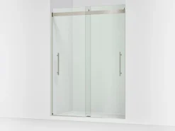 56-5/8"-59-5/8" W x 81.61" H bypass shower door with 3/8"-thick Crystal Clear glass^Kohler New