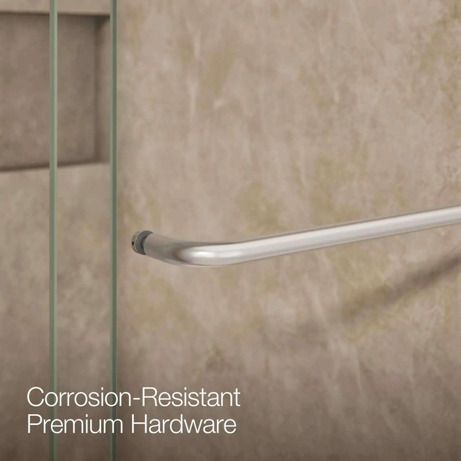 44"-48" W x 80-1/4" H bypass shower door with 3/8"-thick Crystal Clear glass^Kohler