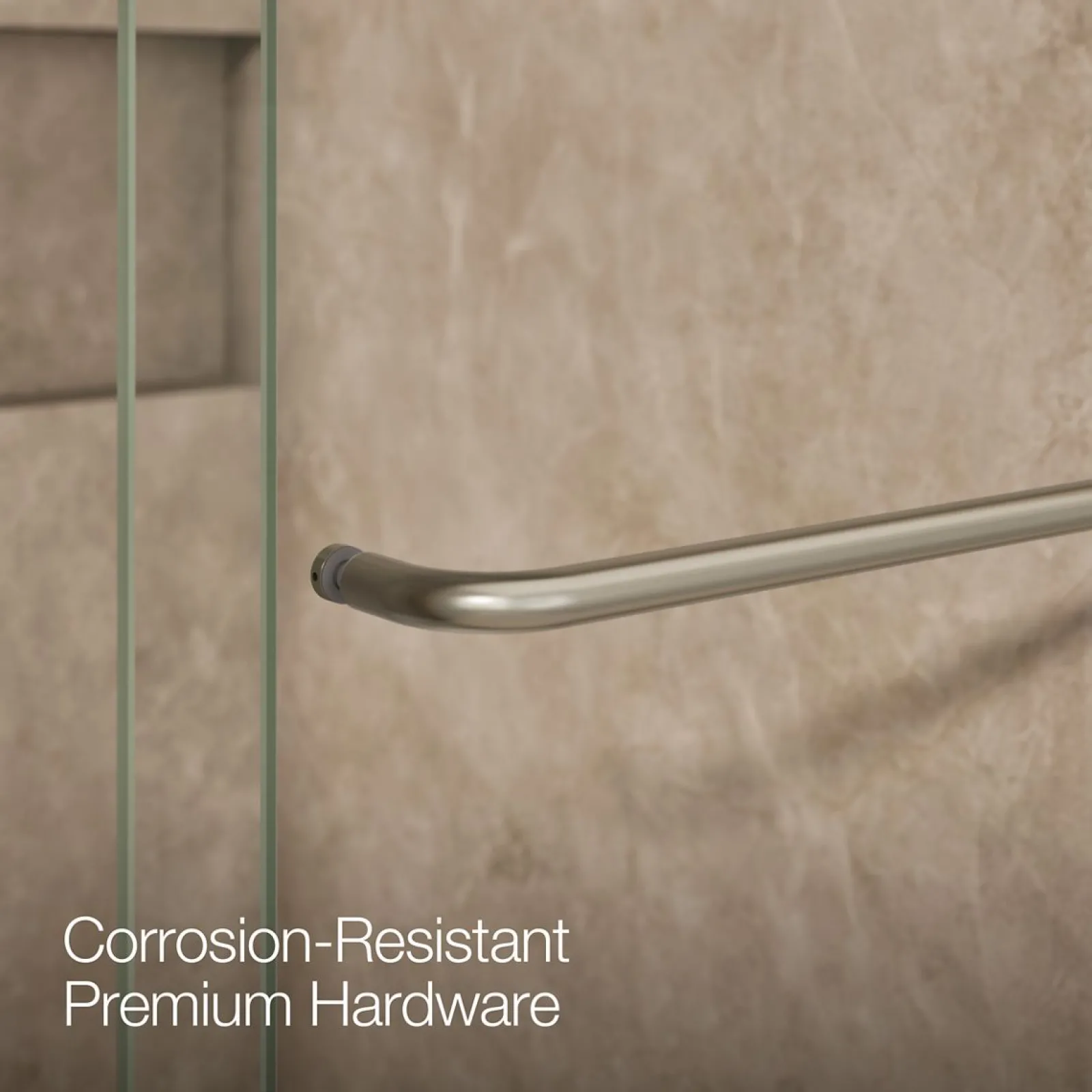 44"-48" W x 80-1/4" H bypass shower door with 3/8"-thick Crystal Clear glass^Kohler