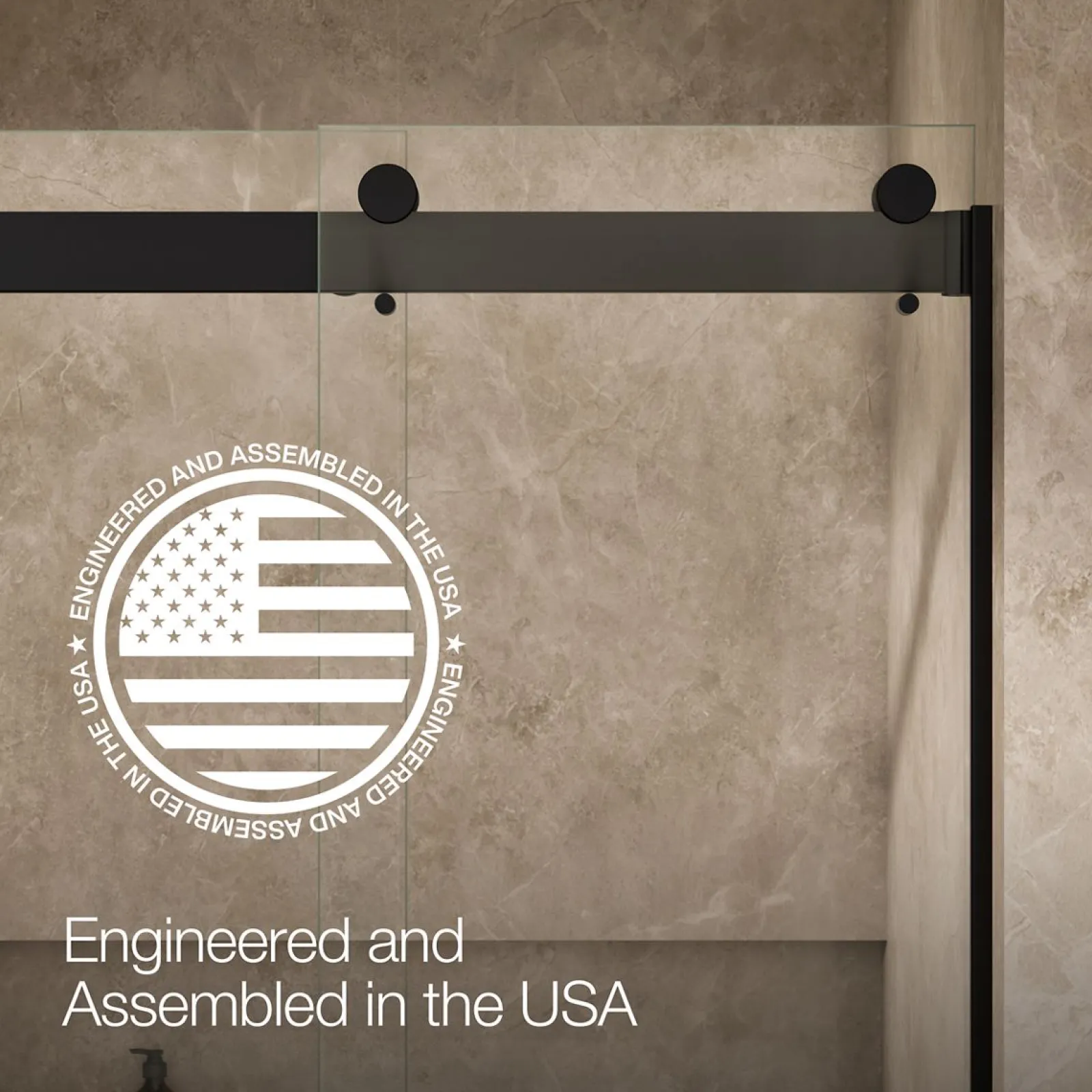 44"-48" W x 80-1/4" H bypass shower door with 3/8"-thick Crystal Clear glass^Kohler
