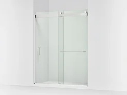 60"-66" W x 80-1/4" H bypass shower door with 3/8"-thick Crystal Clear glass^Kohler New