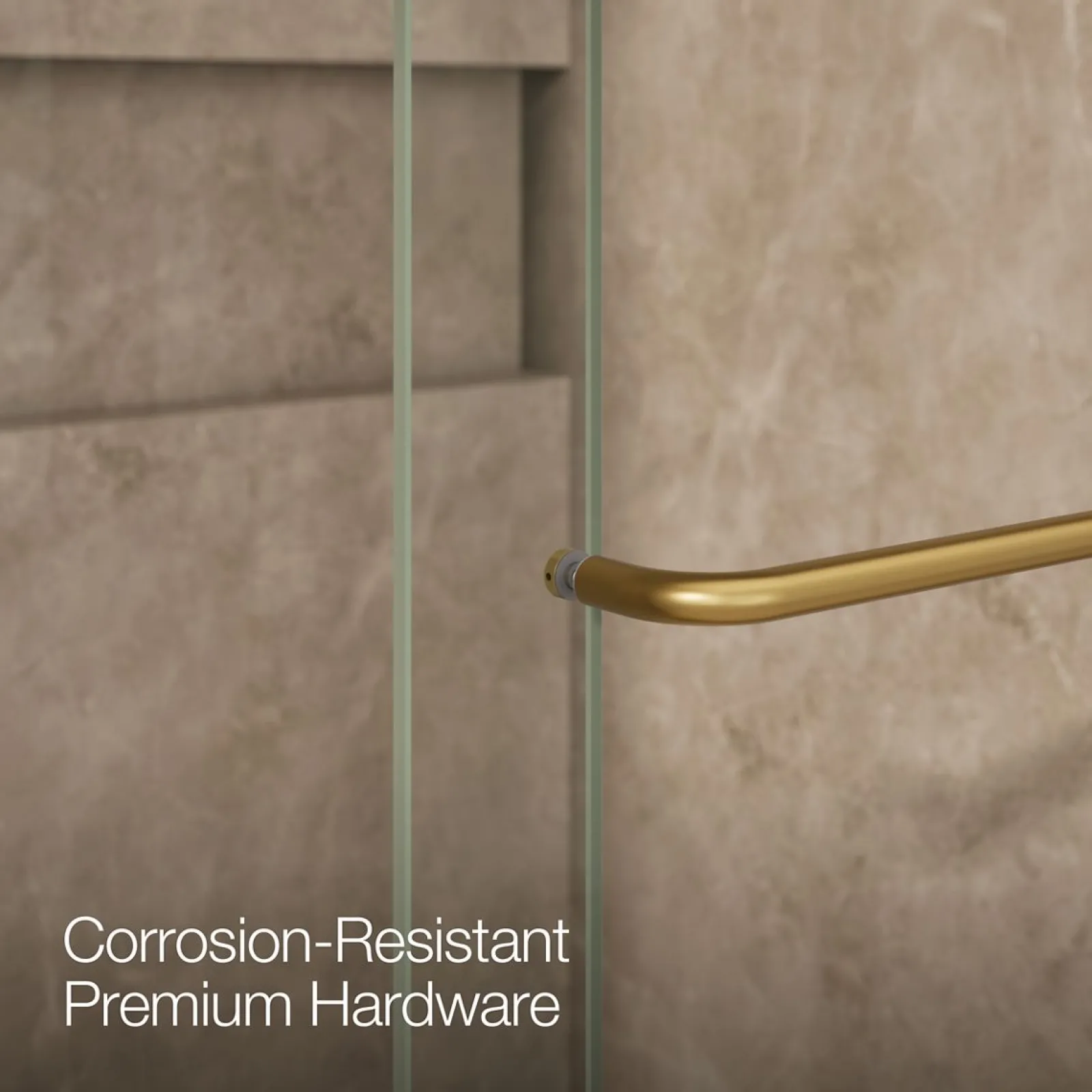 60"-66" W x 80-1/4" H bypass shower door with 3/8"-thick Crystal Clear glass^Kohler New