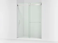 54"-60" W x 80-1/4" H bypass shower door with 3/8"-thick Crystal Clear glass^Kohler Discount