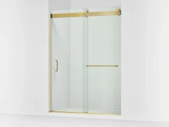 54"-60" W x 80-1/4" H bypass shower door with 3/8"-thick Crystal Clear glass^Kohler Discount
