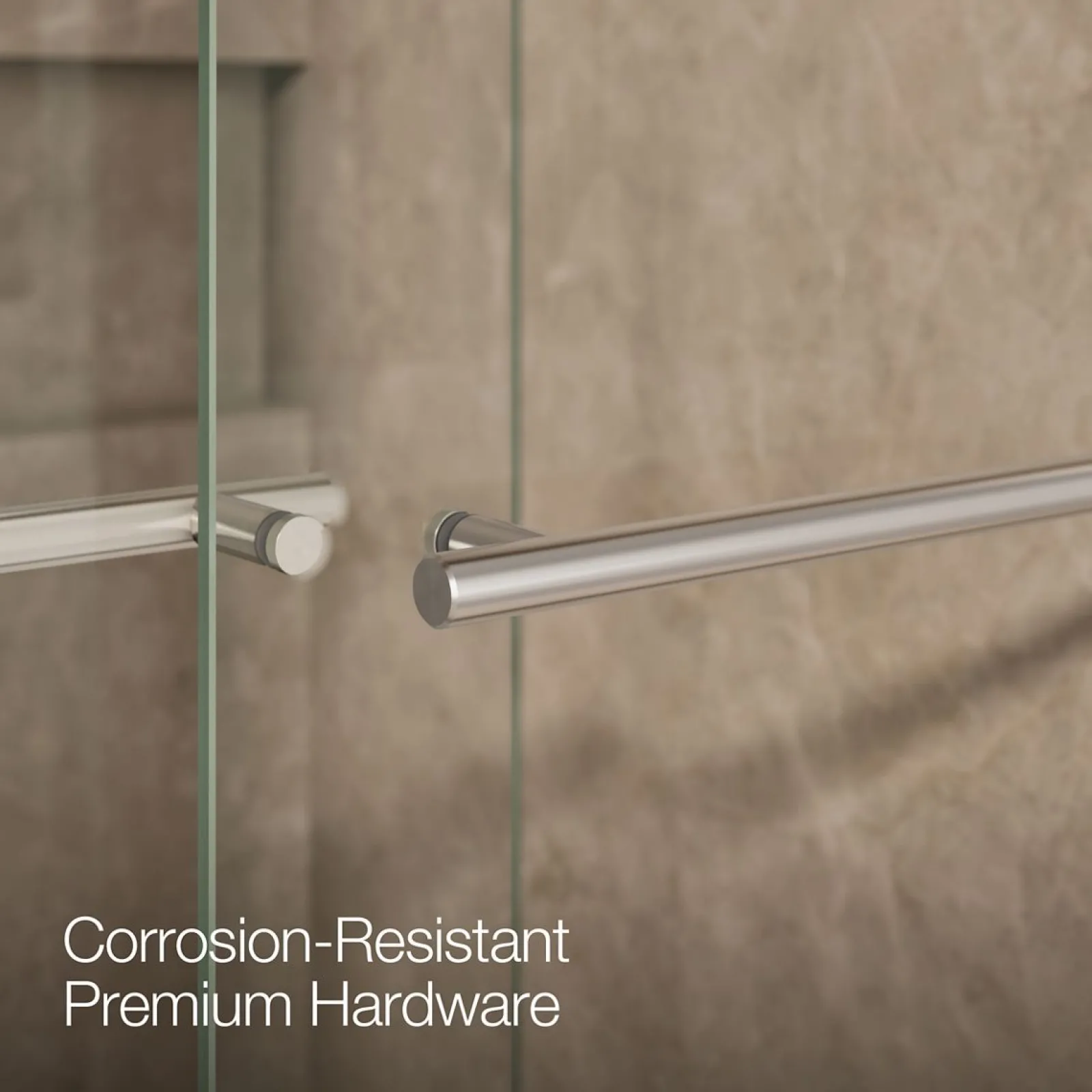 44-5/8"-47-5/8" W x 81.61" H bypass shower door with 3/8"-thick Crystal Clear glass^Kohler Outlet