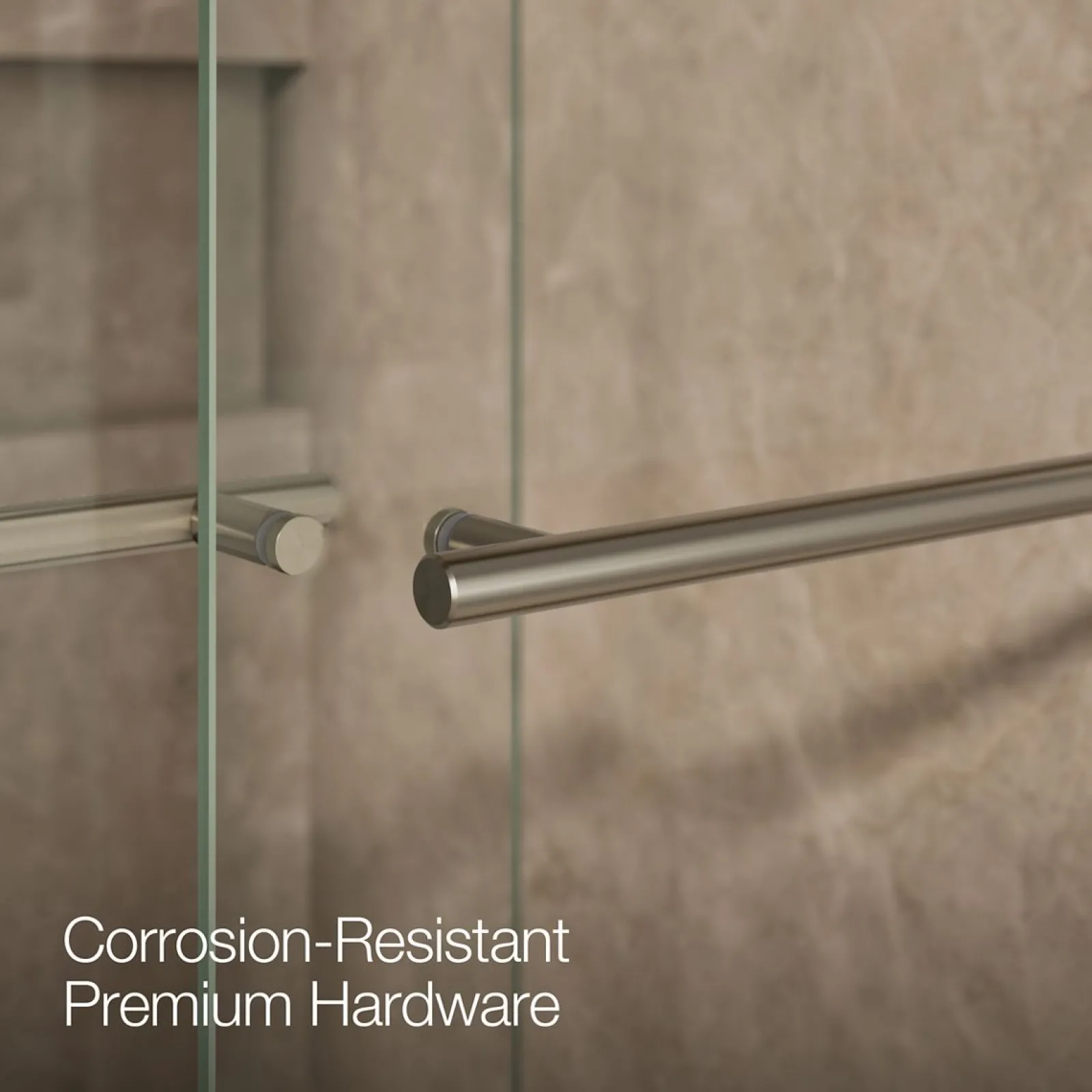 44-5/8"-47-5/8" W x 81.61" H bypass shower door with 3/8"-thick Crystal Clear glass^Kohler Outlet