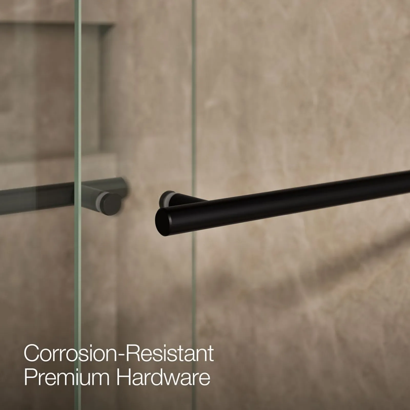44-5/8"-47-5/8" W x 81.61" H bypass shower door with 3/8"-thick Crystal Clear glass^Kohler Outlet