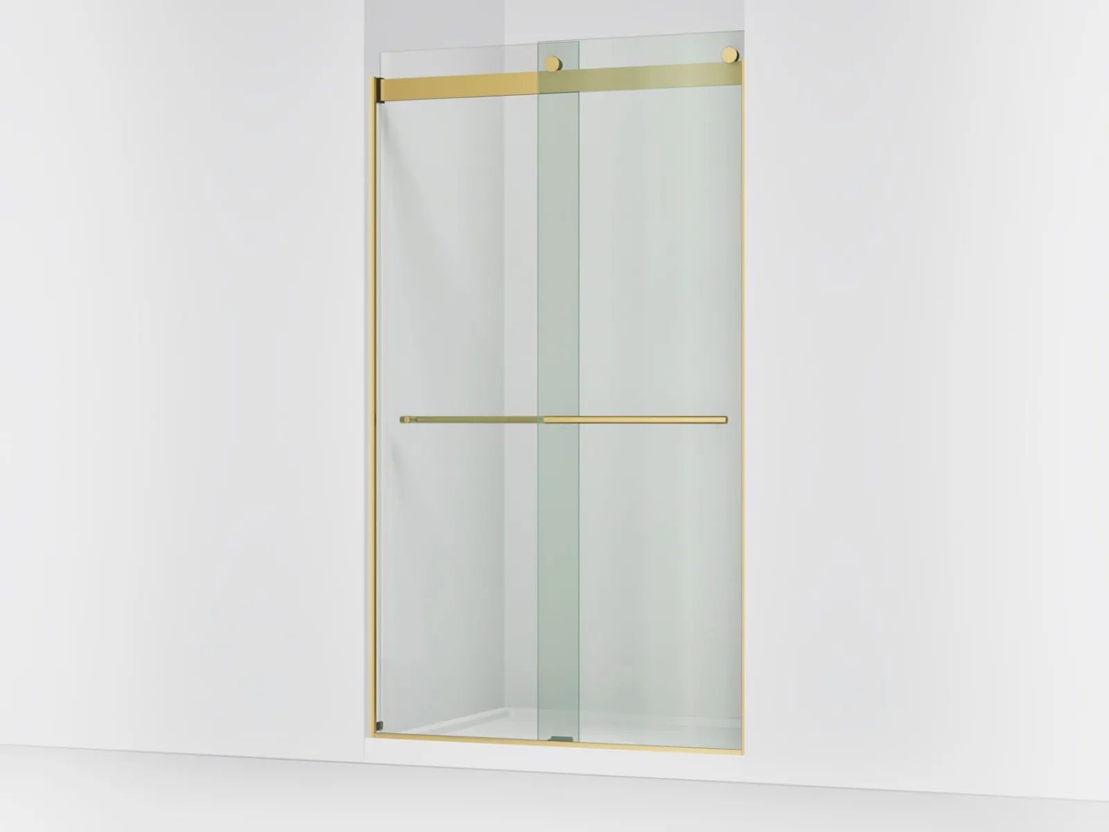 44-5/8"-47-5/8" W x 81.61" H bypass shower door with 3/8"-thick Crystal Clear glass^Kohler Outlet
